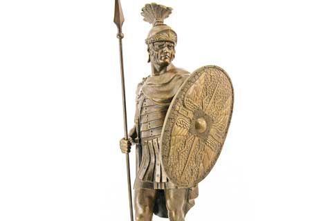 Римский воин, бронзовая статуя